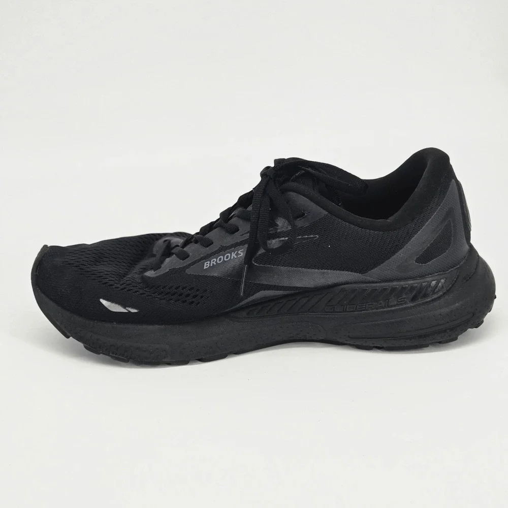 Brooks Adrenaline GTS 23 Triple Black Men Running Sneakers Shoes Size 10.5 D